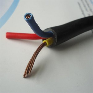 0.6 / 1kv 3 X 6mm2 LV สายไฟ Pvc ฉนวน Cu ของแข็ง / ตัวนำตีเกลียว