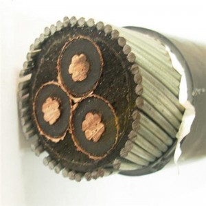 SANS 1339 XLPE ฉนวน 6 มม. 3 แกน Swa สายเคเบิลหุ้มเกราะสำหรับแรงดันไฟฟ้า 3.8 / 6.6 KV ถึง 19/33 KV
